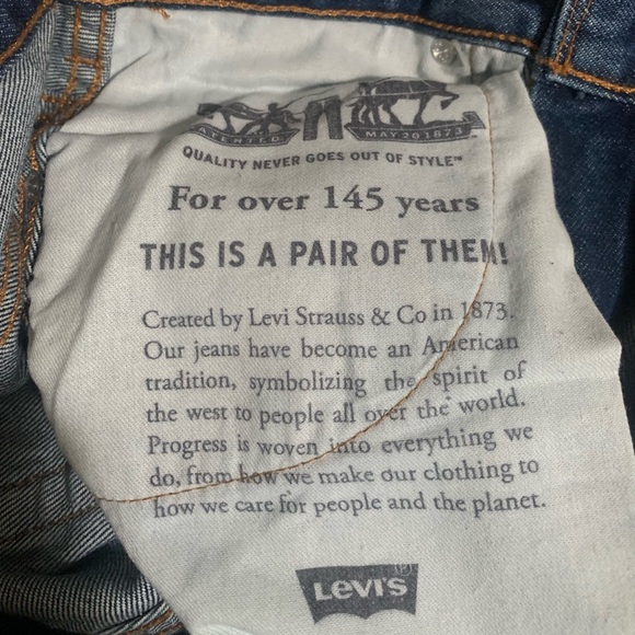 Levi's Western Fit Men's Dark Blue Relaxed Jeans. 100% Cotton - Picture 7 of 12